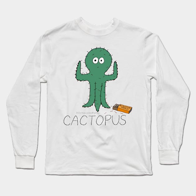 Cactopus Long Sleeve T-Shirt by Annabelle Lee Designs